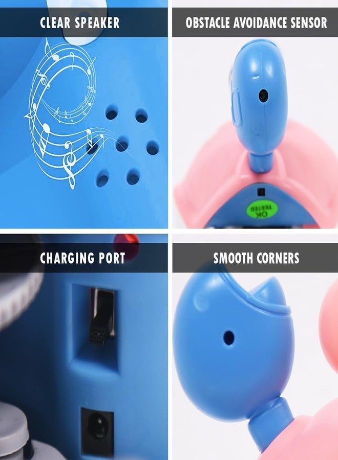 Wembley Musical Baby Gift Toys for Kids 1-3 Years Learning Activity Cube Preschool Early Brain Development Educational Interactive Game Dancing Moving Walking Sensory Crawling Crab,multicolor - Image 4